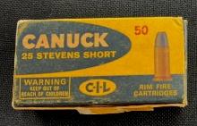 BOX/50 VINTAGE CANUK 25 STEVENS SHORT 65 GR.