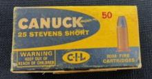 BOX/50 VINTAGE CANUK 25 STEVENS SHORT 65 GR.