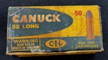 BOX/35 VINTAGE CANUK .32 LONG 80 GR.
