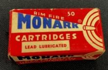 BOX/24 VINTAGE MONARK .22 LR LEAD LUBRICATED