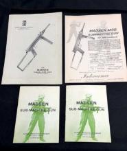 LOT OF MADSEN SUB-MACHINE GUN MANUALS