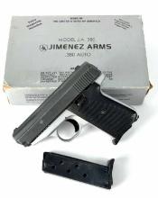 JIMENEZ JA380 PISTOL .380 ACP wBOX, MANUAL, 2 MAGS