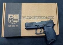DIAMONDBACK DB9 PISTOL 9MM w/BOX, MANUAL, & POUCH