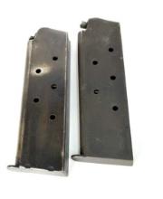 LOT (2) UNMARKED 1911 MAGAZINES .45 ACP