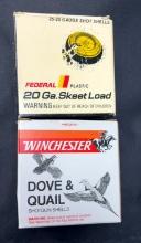 MIXED LOT 45 RNDS. 20 GA. - FEDERAL & WINCHESTER