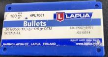 100 LAPUA 30 CAL. BULLETS 175 GR. OTM SCENAR-L