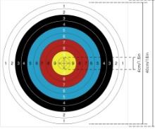 30 PC. PAPER ARCHERY TARGETS 16"X16" NEW IN PKG.