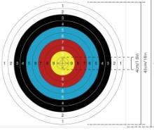 30 PC. PAPER ARCHERY TARGETS 16"X16" NEW IN PKG.