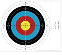 30 PC. PAPER ARCHERY TARGETS 16"X16" NEW IN PKG.