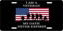 ROGUE RIVER TACTICAL MILITARY VETERAN LIC. PLATE
