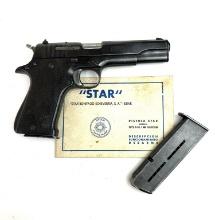 STAR MODEL SUPER 9MM PISTOL MFG.1948 w/2 MAGS