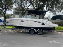 2012 CHAPARRAL 224 SUNESTA DECK BOAT W/ TRAILER