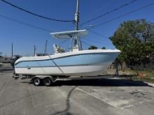 2001 WORLD CAT 22.6' CATAMARAN BOAT WITH TRAILER