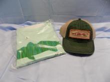 LONG SLEEVE PERFORMANCE T & CAP SEAFOAM/GREEN 2XL