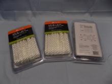 THREE 3/8 X 15FT TWISTED NYLON DOCK LINES