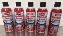 (5) 11OZ CRC WHITE LITHIUM GREASE SPRAY