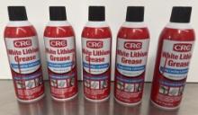 (5) 11OZ CRC WHITE LITHIUM GREASE SPRAY