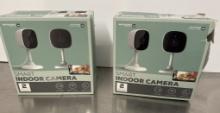 (NIB) 2 SETS OF 2 NIGHT VISION WIFI CAMERAS