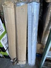 (3) ENCLOSED TWIN 4' BULB LIGHT FIXTURE