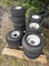 LOT USED WHEELS & TIRES