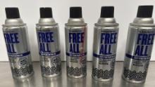 (5) 11OZ FREE ALL RUST EATER DEEP PENETRATING OIL
