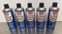 (5) 20OZ CRC HD PRO-STRENGH DEGREASER SPRAY