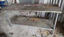 STAINLESS STEEL TABLE 72" X 30"