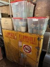 FIRE CABINET WITH CONTENTS
