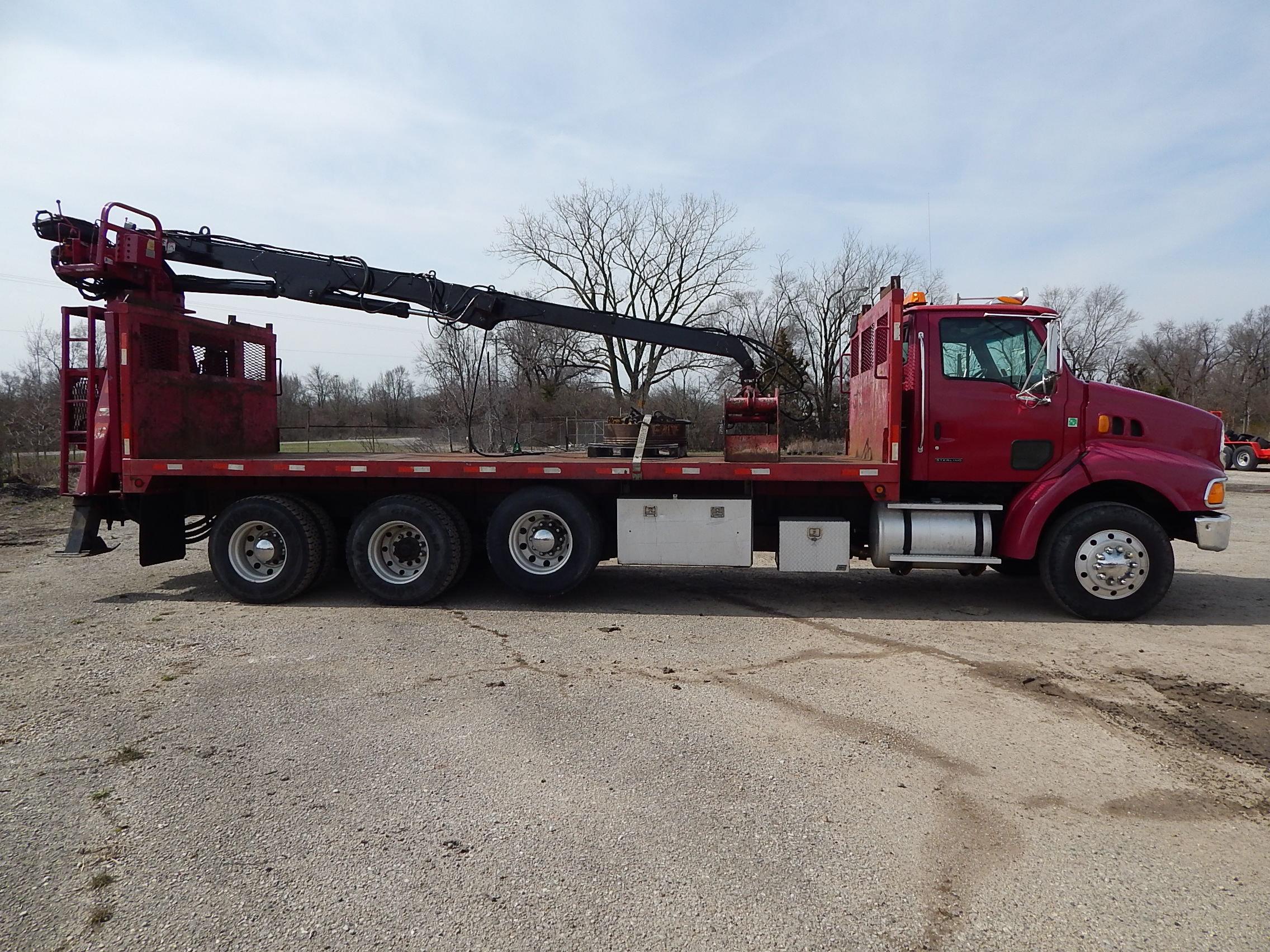 2002 Sterling LT9500 Series Tri-Axle Grapple Truck, VIN: 2FZHAZAS52AK10608,
