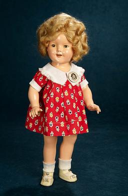 Composition Shirley Temple by Ideal in "Birthday Dress" 500/700