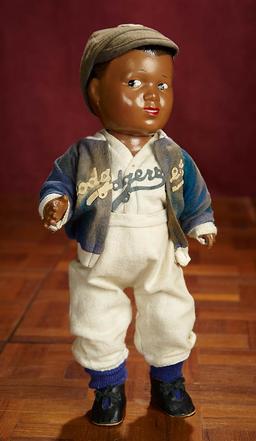 American Composition Celebrity Doll "Jackie Robinson" in Original Costume 600/800