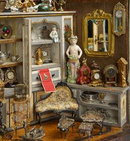 Outstanding Miniature 19th Century Boutique of Decorative Objects and Silver 3500/4500