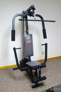 Weider 8510 home gym system Model WESY85103 is in good condition. Unit is located on second floor.