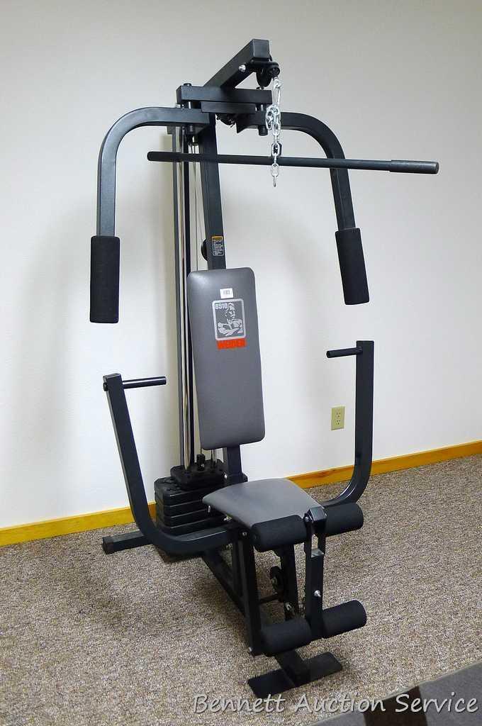 Weider 8510 home gym system Model WESY85103 is in good condition. Unit is located on second floor.