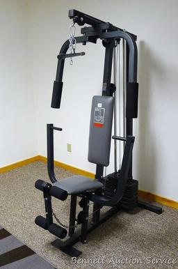 Weider 8510 home gym system Model WESY85103 is in good condition. Unit is located on second floor.