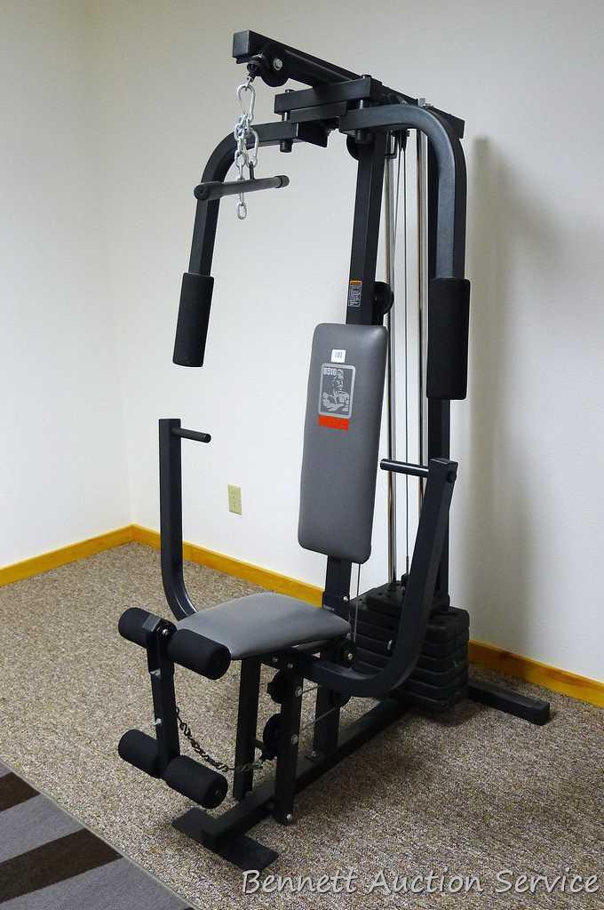 Weider 8510 home gym system Model WESY85103 is in good condition. Unit is located on second floor.