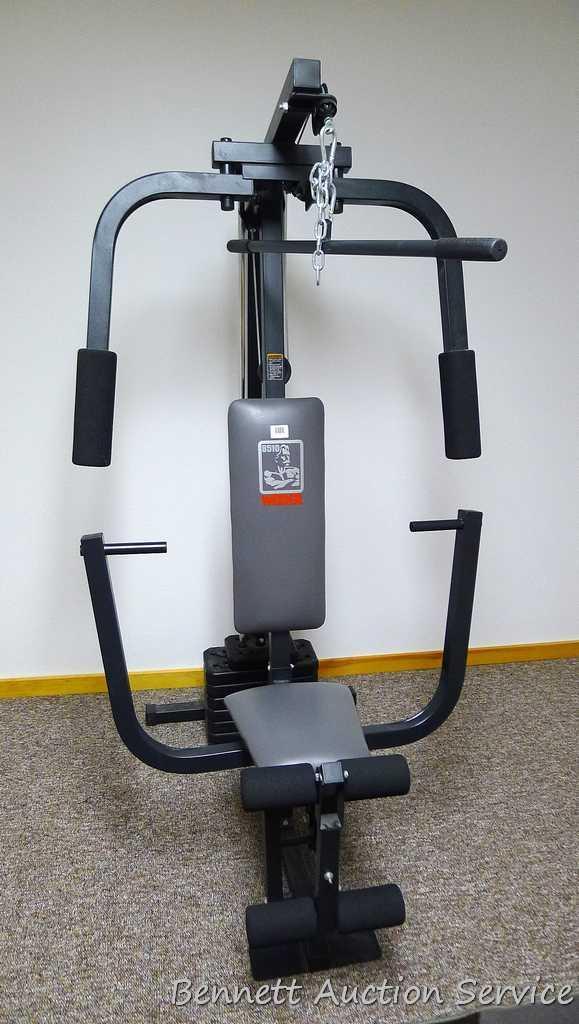 Weider 8510 home gym system Model WESY85103 is in good condition. Unit is located on second floor.