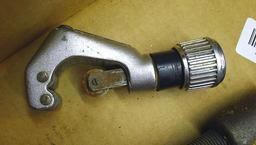 Ridgid four wheel pipe cutter No. 42A cut pipe 1/2" to 2" - measures 14" long closed. Other smaller