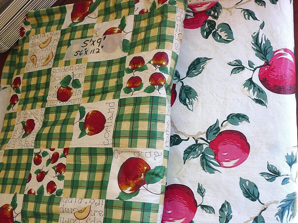 Rubbermaid 5 gallon water cooler, assorted vinyl tablecloths and one more. Some tablecloths have