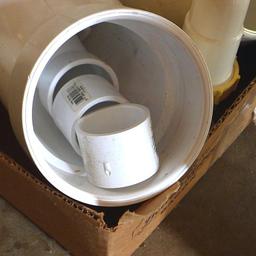 100 ft. roll of tar paper, 50 ft. screen, pvc elbows, rain gutter pieces and more.