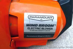 Paramount "Wind Broom" with bag, extension, and vac attachment.