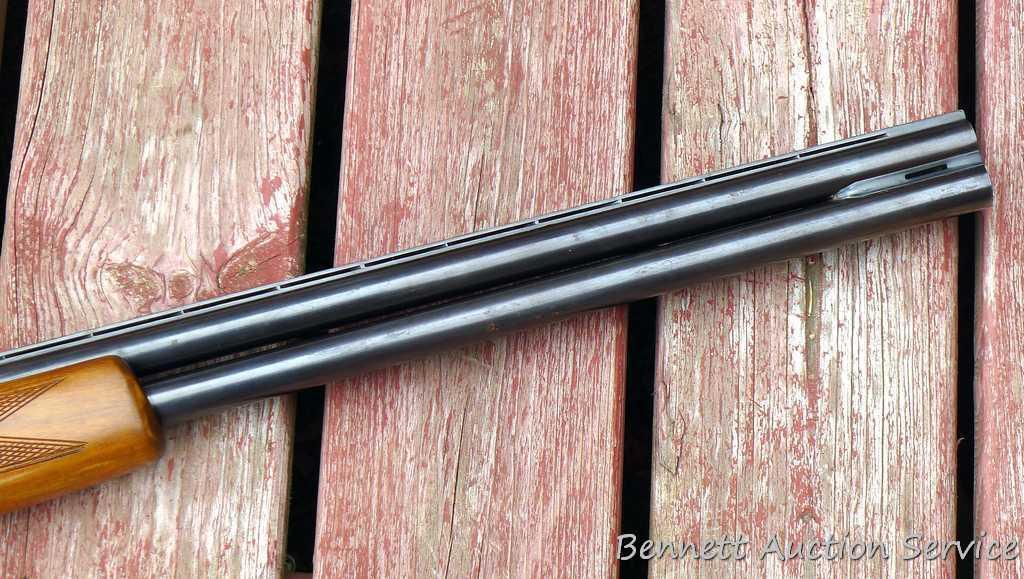 12 gauge over/under shotgun with double triggers and 28" barrels, manufactured by Boito for KMart
