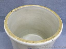 10 gallon stoneware crock with birch leaves by Union Stoneware Co. of Red Wing, Minn. Crock is in