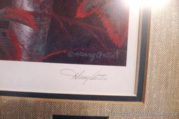 Nicely framed and matted Thunderbird print by Henry Antist includes an $8 stamp. Measures approx