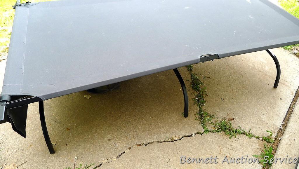 Gander Mtn. GS Tracker extreme cot W/Cargo. 40" wide x 84" long x 25" tall. Canvas needs cleaning,