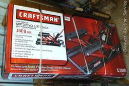 Craftsman low profile motorcycle ATV jack. 1500 lb. capacity, NIB.