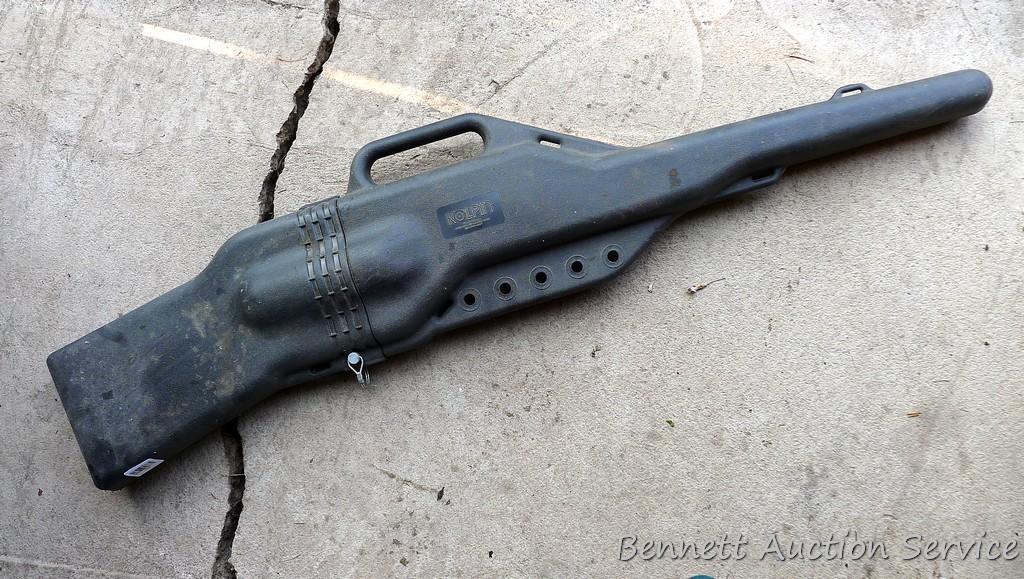 Kolpin hard plastic lockable ATV gun case, no mounting brackets included. 55" long.