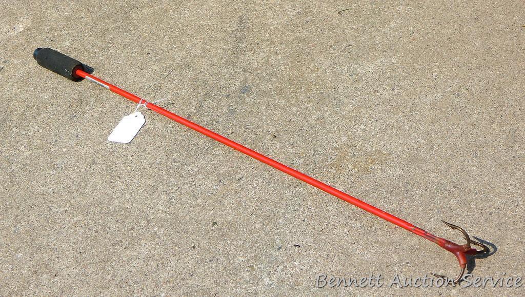 Triple hook for snagging big fish - 3' long.