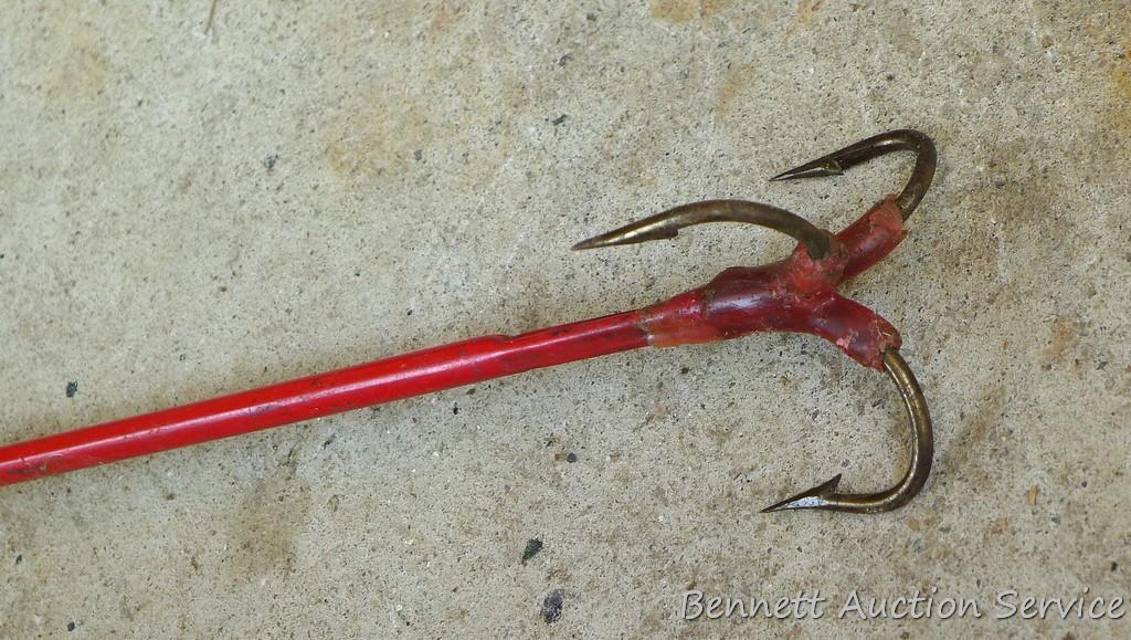 Triple hook for snagging big fish - 3' long.