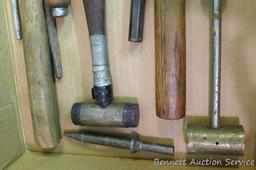 Brass headed hammers; specialty hammers; upholstery hammer; wire brush and more. Longest hammer is
